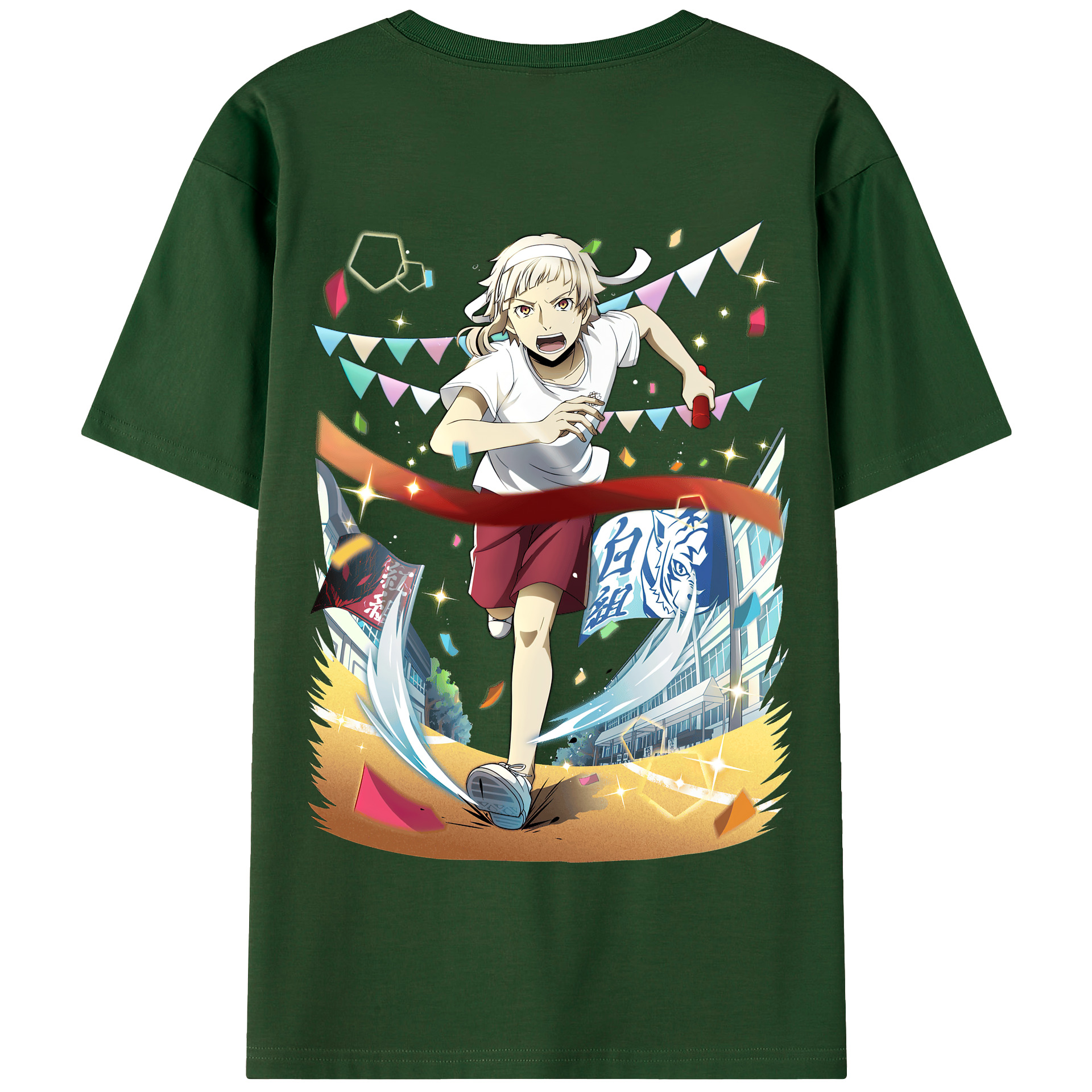 （画像用） 文豪ストレイドッグス Bungo Stray Dogs 綿100％半袖Tシャツ（背面プリント）